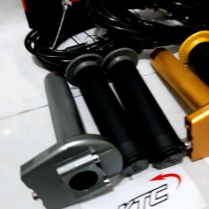 Gas Spontan Ktc Kytaco 2 Kabel Original Plus Handgrip Universal Matic Bebek Rx King/ Tiger/ Satria Fu/ Nmax/ Aerox/ Pcx/ Vixion/ R25 V2 V3/ Ninja/ CBR/ CB150R DLL