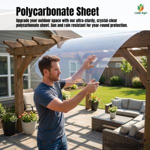 Acrylic Sheet Atap Transparent Polycarbonate Sheet PlastikTransparent PC Flat TransparentRoof Atap Lutsinar