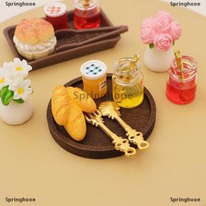 [COD] Springhooe 5Pcs 1 1 Dollhouse Simulation Mini Jar Jam Model Dollhouse Kitchen Decoration Dolls House Micro Scene Photo Props