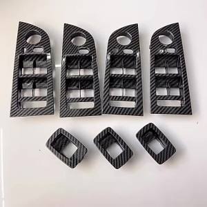 LHD RHD Carbon Fiber Car Interior Accessories Window Lifter Control Switch panel For BMW 3 Series E90 E91 316 318 320 325 328i