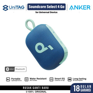 ANKER Soundcore Select 4 Go Speaker Bluetooth 5.4 IP67 Outdoor Waterproof Output 5W Mini Portable HD Bass HiFi Audio