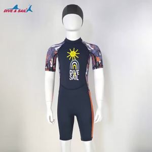 [Legend1] Childrens Swimsuit Boys Swimsuit Short-Sleeved Beach Sunscreen Professional Training Swimsuit
