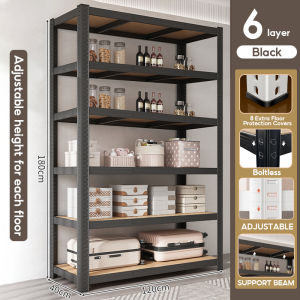 XUXU 6L Boltless Rack | Rak Besi Bertingkat | Metal Rack Shelf | High Load-Bearing | Easy To Install | Heavy Duty Rack Warehouse rak 货架 架子