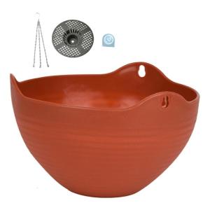 Imitation Resin Woven Flower Pot Garden Flower Pot Flower Pot Wall Hanging Plant Planting Pot Basket Courtyardss