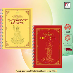 Sách - Sổ Tay Chép Kinh (chữ in mờ gáy có lò xo)