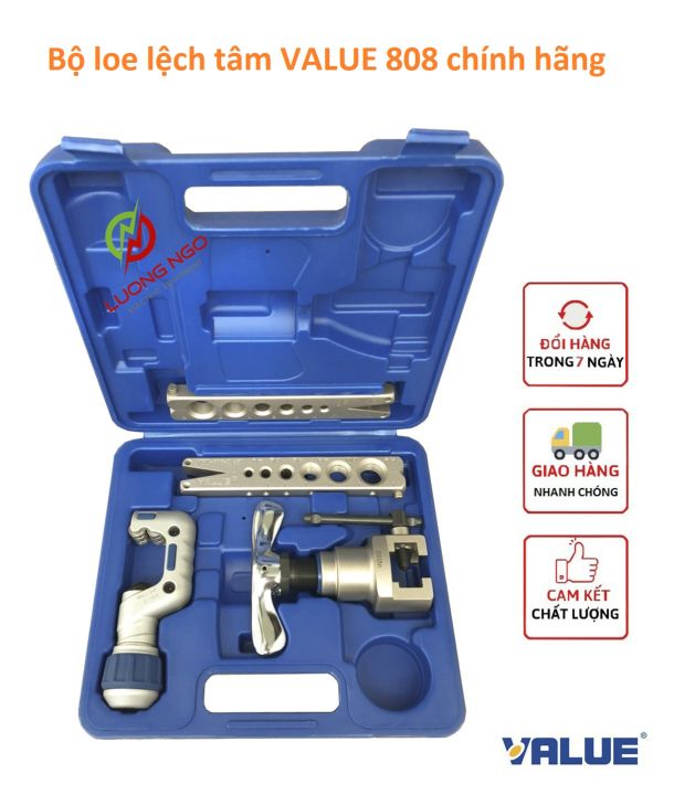 BỘ LOE LỆCH TÂM VALUE CÓ DAO LOẠI 2 KẸP (MODEL: VFT-808-MIS) CHÍNH HÃNG