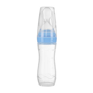 Hamshmoc Soft Silicone Baby Supplementary Spoon Squeeze Multi-Function ChildrenS Supplementary Food Bottle Multi-Function Rice Spoon For Baby Feeder