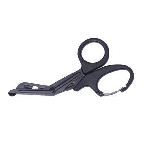 1pc 19cm/7.5inch Stainless Steel Nurse Medical Scissors with Carabiner EMT and Trauma Shears Bandage Scissors