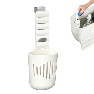 TEN Silicone Material Toilet Tank Tablet Holder Ajustable Versatile Use Toilet Tank Deodorizer Easy to Use Hanger Style Toilet Bowl Cleaner Dispenser Home Bathroom