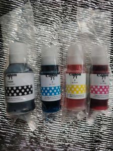 Gi-71 INK WITH OUT BOX REFILL ONLY COMPATIBLE TO PRINTERS : G1020 G2020 G3020 G1730 G2730 G3730 and G4770.