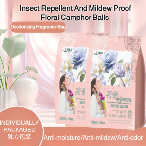 [Mite Removal/Anti-Mold Moisture-Proof] Insect Repellent And Mildew Proof Floral Camphor Balls Infant Safe Deodorization Long-Lasting Fragrance Sachet Prevent Insect Infestation Natural Extracts Healthy 驱虫防霉花香樟脑丸