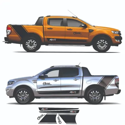 Tem dán sườn xe trang trí bán tải wrap ranger mitsubishi triton isuzu dmax cho nhiều dòng xe Toyota Ford mazda...