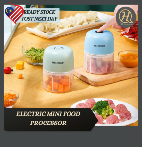 Electric Mini Food Processor USB Rechargeable Garlic/Ginger Chopper  100ML - Black Color