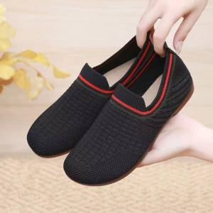 【Affordable】Korean Fashion Loafer Shoes For Women Breathable Flying Mesh Shoes One Foot Clothes Shoes#D003