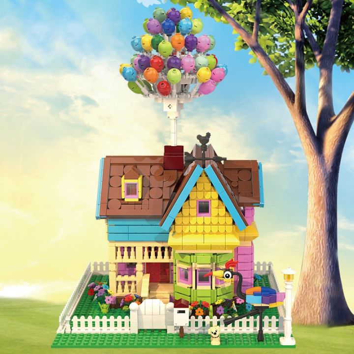 WGB【Ready Stock】 LEGO Up Balloon House 1887 PCS bricks - Main Image