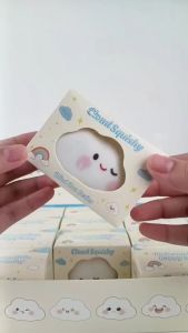 Cloud Crunchy Squishy Toys 12pcs set Stress Relief Soft Squeeze Sensory Cute Design Cloudy Children