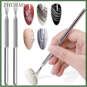 ZHUHAO 7 Pin Lông Dây Kết Cấu Gốm Sứ Công Cụ Polymer Đất Sét Điêu Khắc Mô Hình Công Cụ Tự Làm Gốm Bàn Chải Đồ Gốm Công Cụ Bánh Phụ Kiện