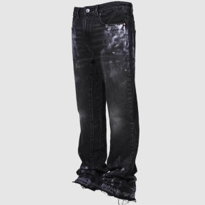 G72025TEMU Cross-border New Mens Denim Straight Pants European and American Street Fashion ins Hot-Selling Stretch Jeans 7/7