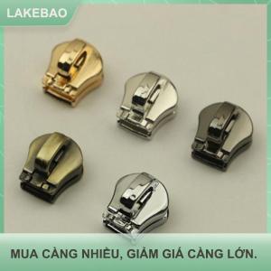 【LAKEBAO】 10PCS 5 # dây kéo kim loại đầu kéo thanh trượt Zip khóa túi hành lý may tự làm sửa chữa Kit Phụ kiện phần cứng