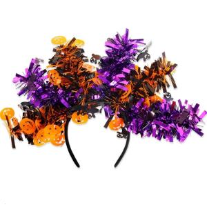 Sequined bí ngô hairhoop lễ hội Headband Halloween Trang phục hóa trang headpiece lấp lánh Headband người lớn kỳ nghỉ đạo cụ