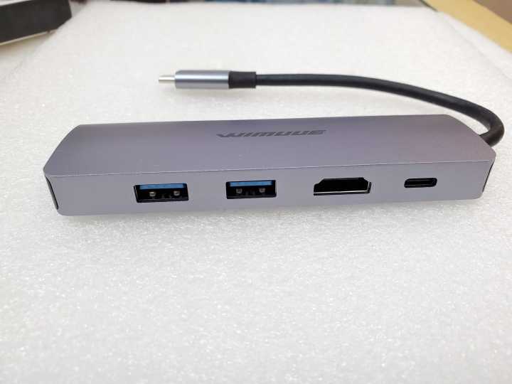 Wimuue 6-in-1 USB-C Hub – HDMI, 2 USB 3.0, PD Charging, SD/TF Card ...