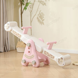 Giraffee Double Seesaw Children Cartoon Indoor Kindergarten Toy Fun Playground Play Ride See Saw Jongkang Jangkit 儿童玩具跷跷