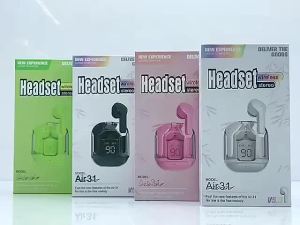 Tai nghe Bluetooth KY8 trong suốt 6 màu Màn Hình Kỹ Thuật Số Giảm Tiếng Ồn Tích Hợp mic