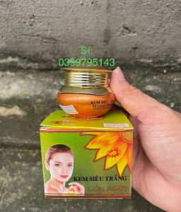 Kem Siêu Trắng Da Collagen Linh Chi Vàng Vip 20g
