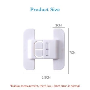 Child Safety Refrigerator Door Lock Easy Install Baby Proofing Cabinet Lock Plastic Anti-Pinch Guard