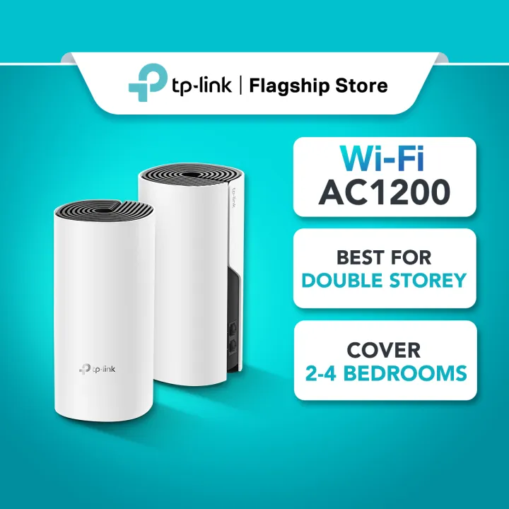 TP-Link Deco M4 AC1200 Gigabit Mesh WiFi Router System Support Unifi Turbo / Maxis / TIME / Celcom (WIFI Extender)