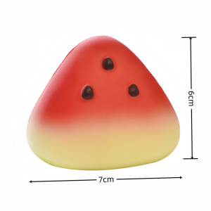 ECILY Cute Watermelon Squishy Fidget Toy Slow Rebound Decompression Toy Anti-Stress Slow Rising Fruit Soft Stress Relief Squeeze Toy