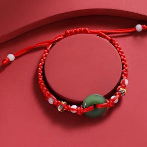 Vòng tay chỉ đỏ đồng điếu Vạn An Home vòng chỉ đỏ may mắn bình an tài lộc