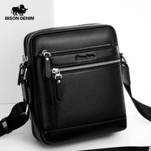 Bison Denim-Tas Selempang / Massenger Bag Pria Kulit Sapi (N2845-1B)
