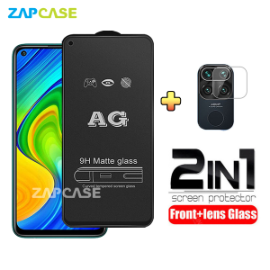 PAKET 2in1 Tempered Glass Anti Glare Xiaomi Redmi Note 9 Free Tempered Glass Camera Lens
