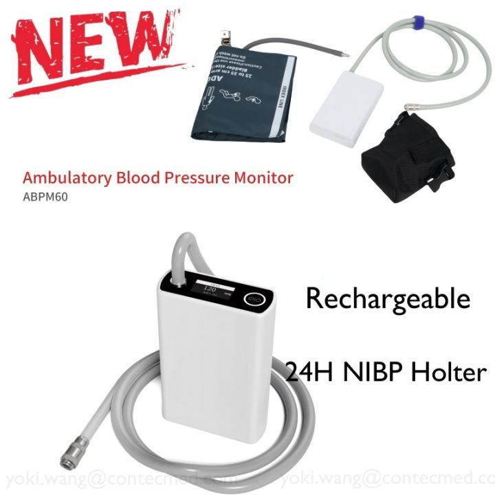 ABPM60 Ambulatory Blood Pressure Monitor 24 Hours NIBP Holter Digital ...