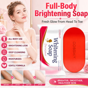 Whitening Soap Brightening Body Soap Moisturizing Floral Scented Natural Skin Lightening Bar Soap Glowing White Effect Whole Body