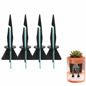 X ADORNMENT 4pcs Tự hấp thụ Chất hấp thụ nước cho cây trồng với dây thừng bằng bông Bể chứa nước Cọc tưới nước tự động Hiệu quả Lắp ráp tự làm Thiết bị tưới nước tự động Cây trồng trong chậu