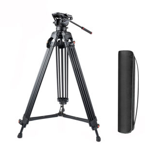 1.8M Photography tripod with hydraulic gimbal for DSLR and mirrorless cameras suitable for horizontal and vertical shooting camera stabilizer Gatling tripod