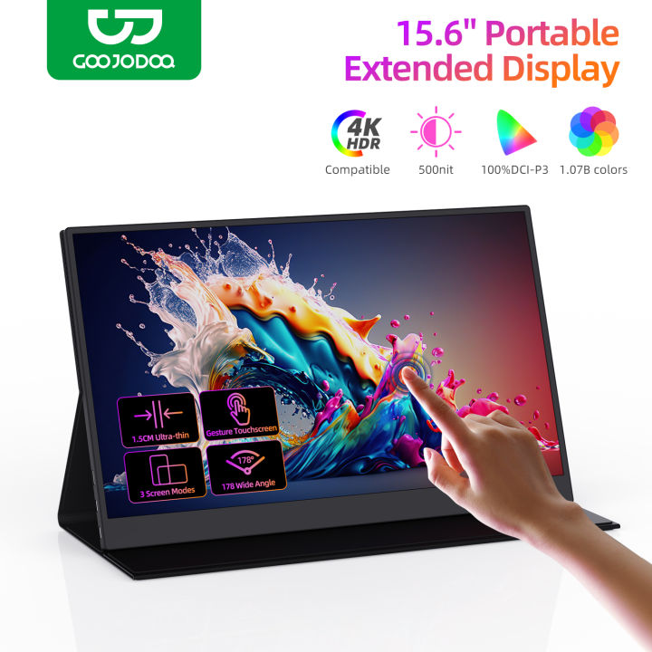 GOOJODOQ portable screen display monitor มอนิเตอร์ แบบพกพา สําหรับแล็ป ...