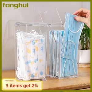 fanghui กล่องเก็บหน้ากากกล่องทิชชู่เปียกที่ใส่กระดาษทิชชู่เปียกที่ใช้ในครัวเรือนกันฝุ่นกล่องทิชชู่พร้อมฝาปิดดีไซน์ในครัว