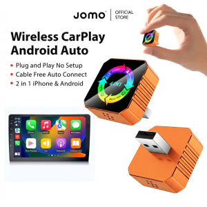✅ 2026 Upgraded ✅   JOMO 2 in 1 Wireless CarPlay Android Auto Adapter Plug Play Compact AI Smart for Cars