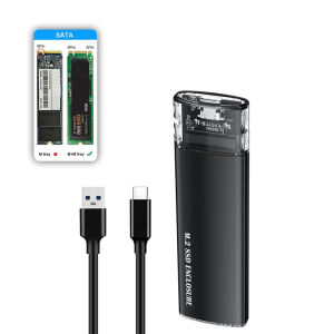 M.2 2280 2260 2242 SSD NVME PCIe NGFF SATA Dual Protocol USB Type C PCI-E M2 SSD External Enclosure Hard Disk For M/B+M Key