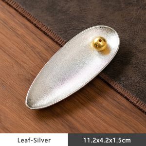 ALLLUCK Alloy Incense Holder Decorative Lotus Shape Incense Stick Holder Simple Multi-Hole Incense Burner Temples Home Office