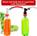 Carbonator Cap, 4 Pack Plastic Carbonation Cap 5/16” Barb Ball Lock Counter Pressure Bottle Filling Cap Forced CarbonationBottle Filling CO2 Coupling Cap for Soda Beer with Extra 9 O-Rings. 