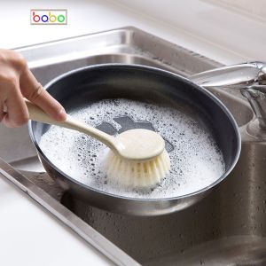 Bàn chải cọ nồi xoong chảo nhà bếp cọ rơm rửa bát babo (TE14).
