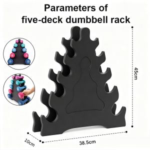 Dumbbell Rack Multifunctional Heavy Duty Dumbbell Holder Home Gym Dumbbell Storage Stand & Barbell Organizer Sturdy Steel Frame Rack for Men’s Strength Training Equipment