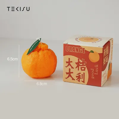 Tekisu | Orange Shaped Scented Aromatherapy Candle