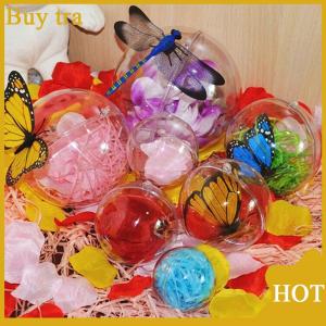 [Buytra] Transparent Open Plastic Christmas Decor Ball Bauble Ornament Gift Present Box