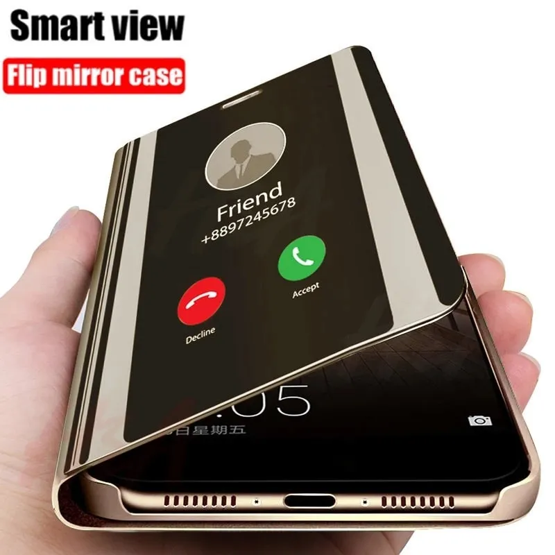 For Samsung Galaxy A21S A31 A41 A51 A71 Case Smart Mirror Flip - Main Image
