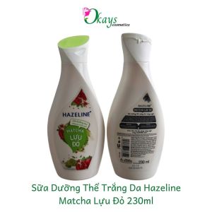 Sữa dưỡng thể Hazeline OK393 dưỡng ẩm sáng da matcha lựu đỏ yến mạch dâu tằm 230ml